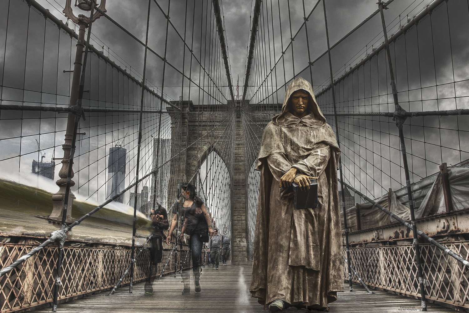 The Trial: Giordano Bruno on Brooklyn Bridge